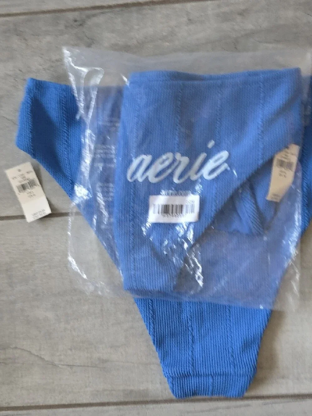 Aerie Blue Ribbed Bikini Set - Picture 8 of 9